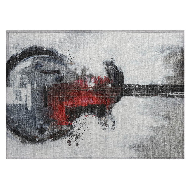 Addison Chantille ACN2091 Music Machine Made Transitional Gray Rug