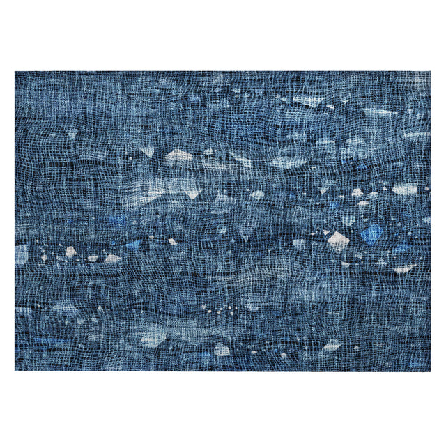 Addison Chantille ACN2092 Abstract Machine Made Transitional Blue Rug