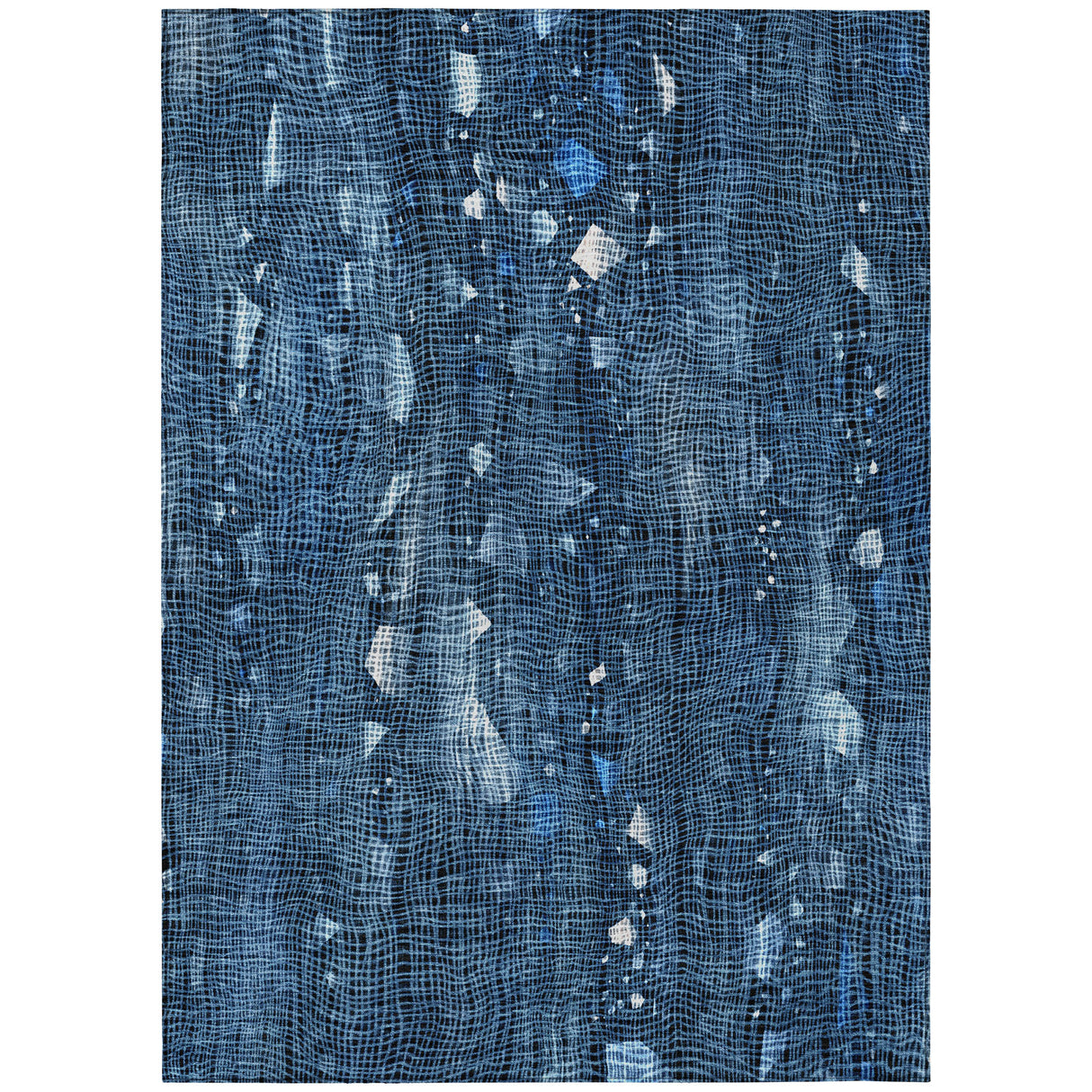 Addison Chantille ACN2092 Abstract Machine Made Transitional Blue Rug