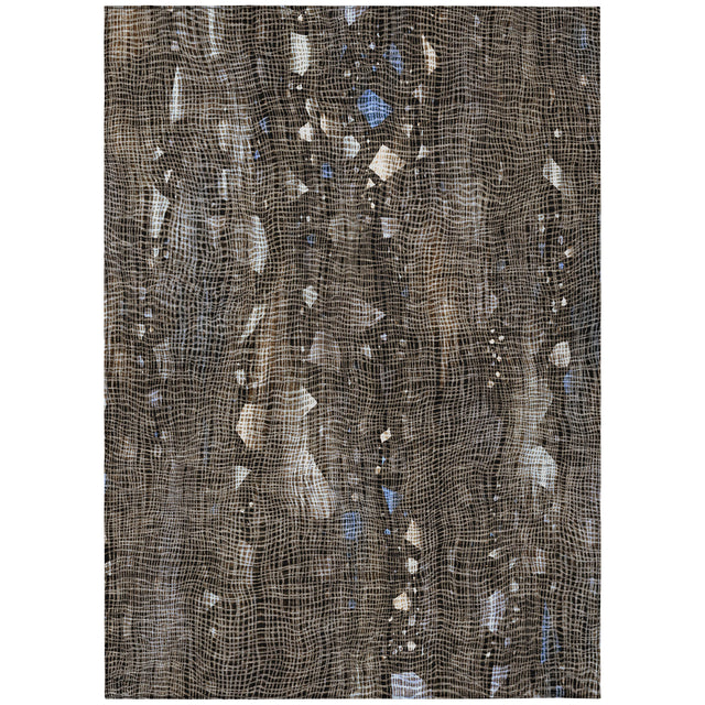 Addison Chantille ACN2092 Abstract Machine Made Transitional Chocolate Rug