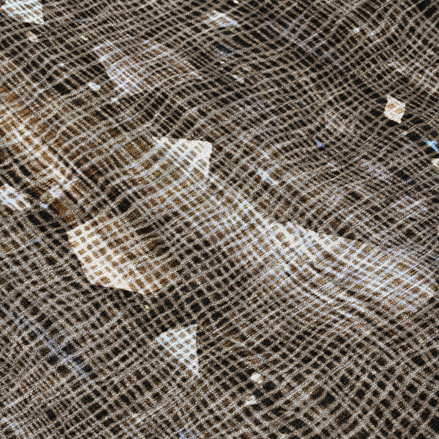 Addison Chantille ACN2092 Abstract Machine Made Transitional Chocolate Rug