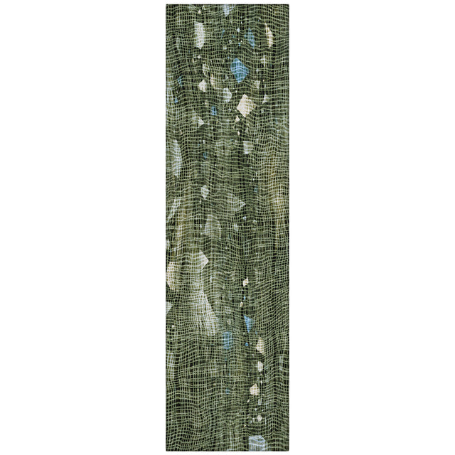 Addison Chantille ACN2092 Abstract Machine Made Transitional Fern Rug