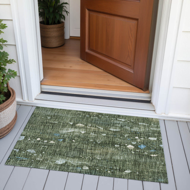 Addison Chantille ACN2092 Abstract Machine Made Transitional Fern Rug