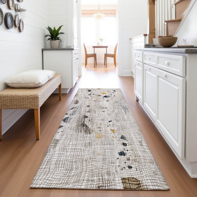 Addison Chantille ACN2092 Abstract Machine Made Transitional Linen Rug