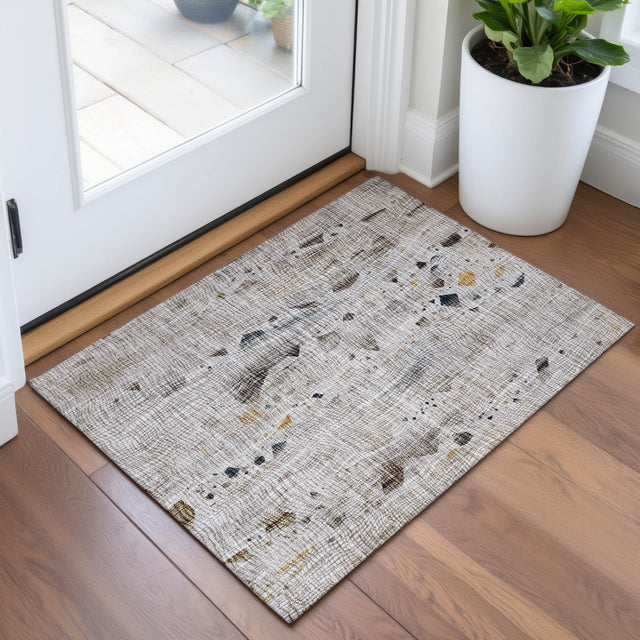 Addison Chantille ACN2092 Abstract Machine Made Transitional Linen Rug