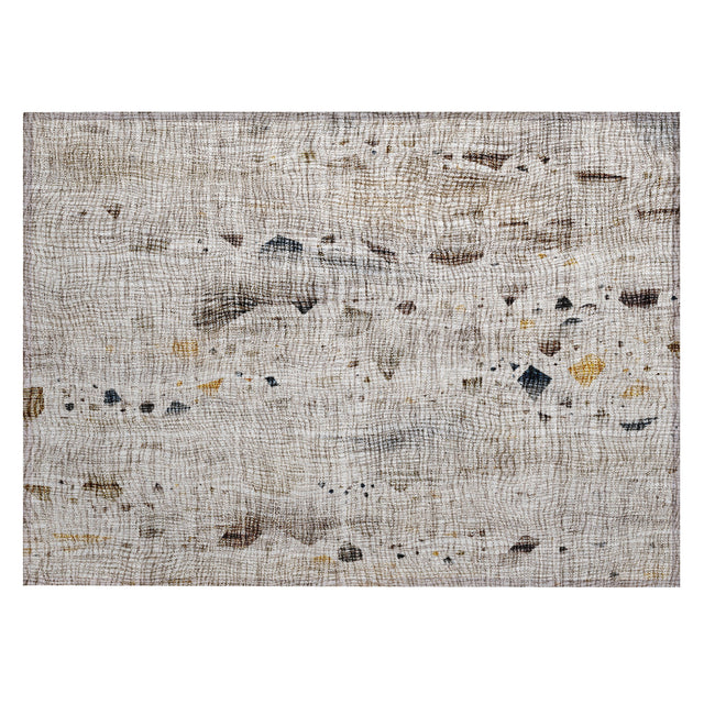 Addison Chantille ACN2092 Abstract Machine Made Transitional Linen Rug