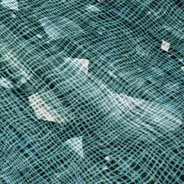 Addison Chantille ACN2092 Abstract Machine Made Transitional Teal Rug