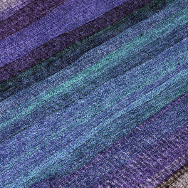 Addison Chantille ACN2093 Stripes Machine Made Transitional Blue Rug