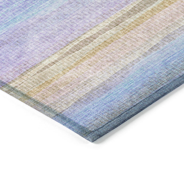 Addison Chantille ACN2093 Stripes Machine Made Transitional Lavender Rug