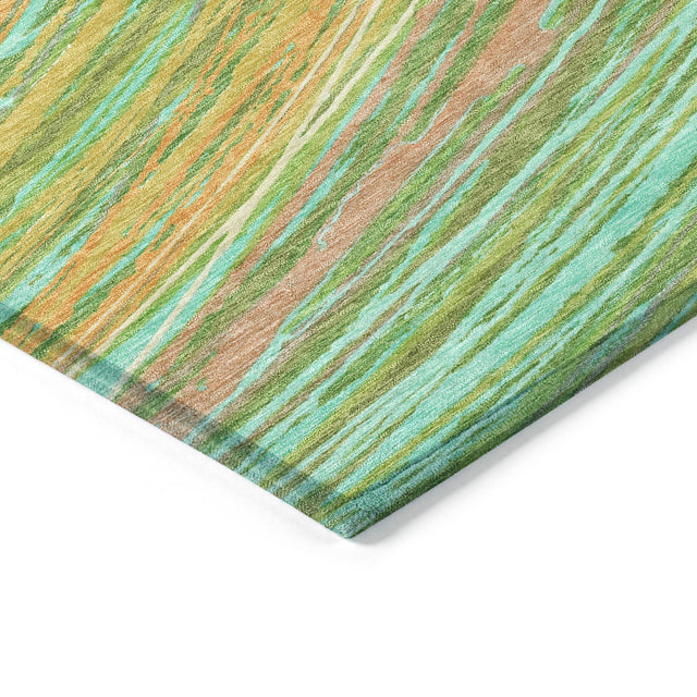 Addison Chantille ACN2094 Swirls Machine Made Transitional Green Rug