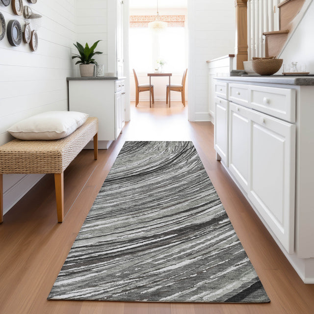 Addison Chantille ACN2094 Swirls Machine Made Transitional Taupe Rug