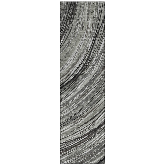 Addison Chantille ACN2094 Swirls Machine Made Transitional Taupe Rug