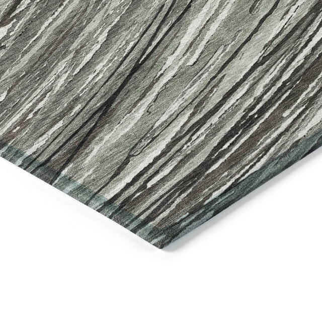 Addison Chantille ACN2094 Swirls Machine Made Transitional Taupe Rug