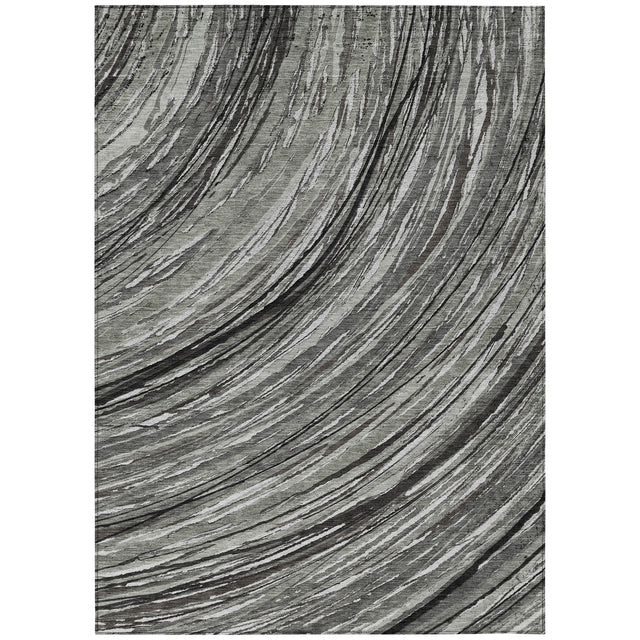 Addison Chantille ACN2094 Swirls Machine Made Transitional Taupe Rug