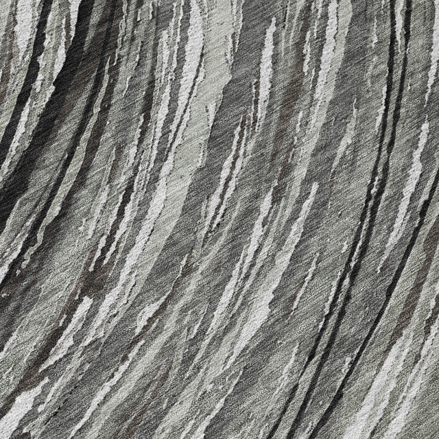 Addison Chantille ACN2094 Swirls Machine Made Transitional Taupe Rug