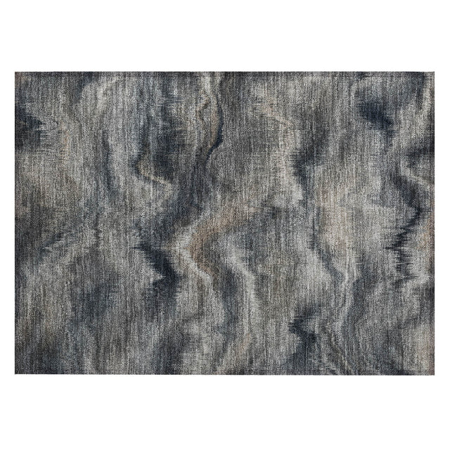 Addison Chantille ACN2095 Waves Machine Made Transitional Gray Rug