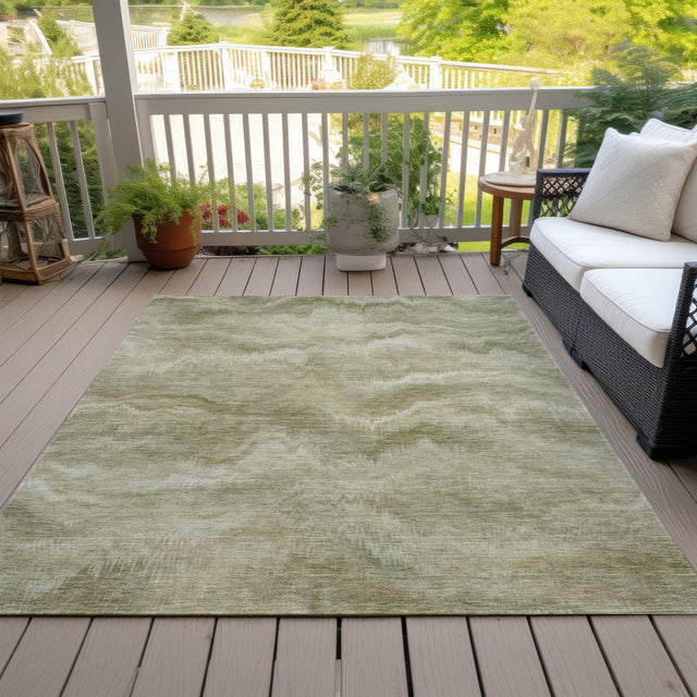 Addison Chantille ACN2095 Waves Machine Made Transitional Sage Rug