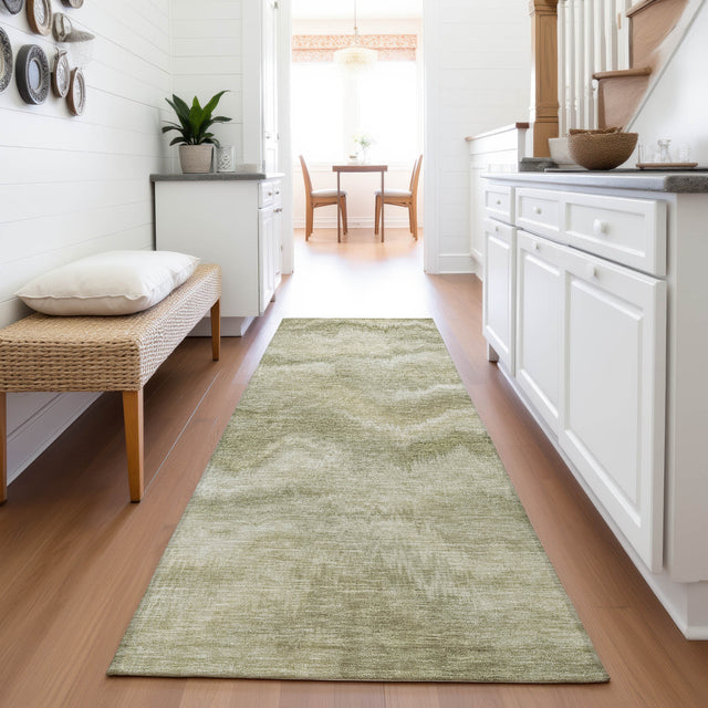 Addison Chantille ACN2095 Waves Machine Made Transitional Sage Rug