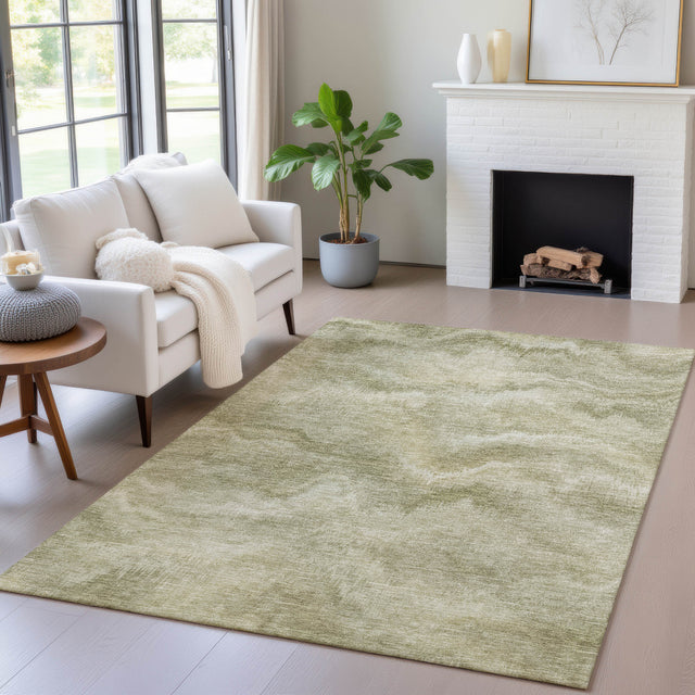 Addison Chantille ACN2095 Waves Machine Made Transitional Sage Rug