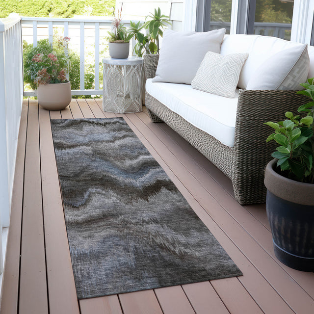 Addison Chantille ACN2095 Waves Machine Made Transitional Taupe Rug