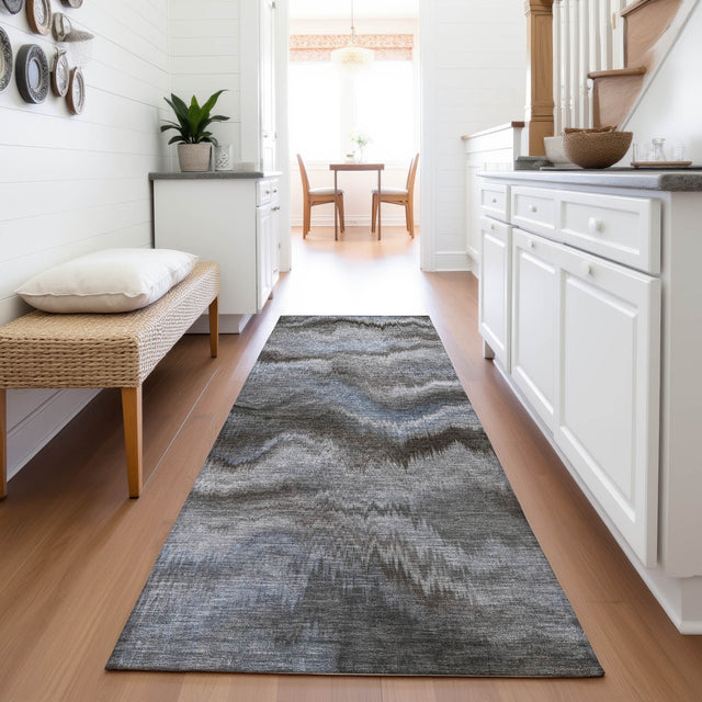 Addison Chantille ACN2095 Waves Machine Made Transitional Taupe Rug