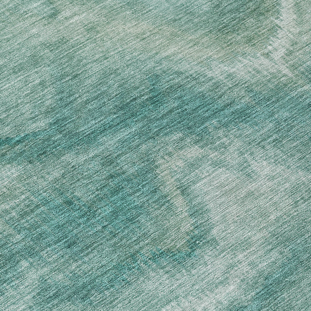 Addison Chantille ACN2095 Waves Machine Made Transitional Teal Rug