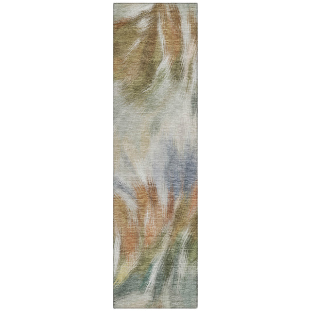 Addison Chantille ACN2096 Abstract Machine Made Transitional Beige Rug