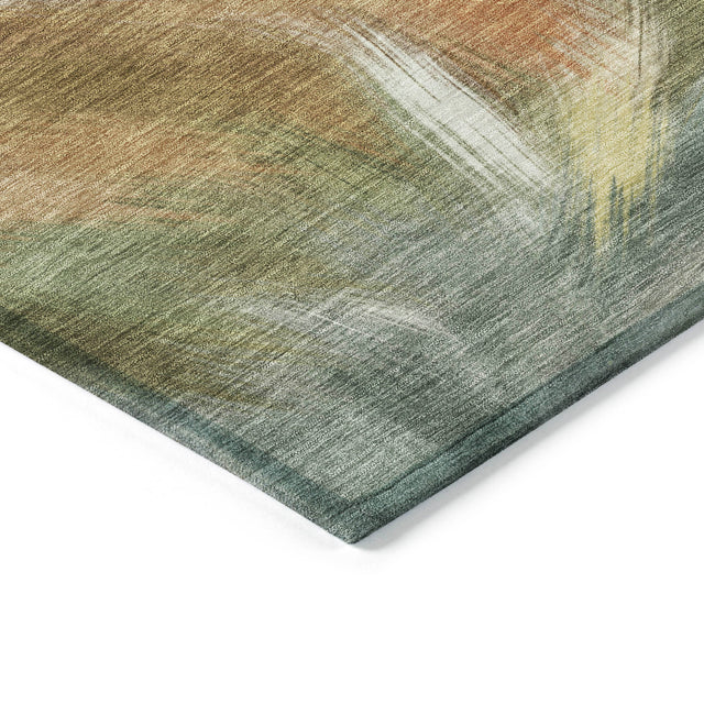 Addison Chantille ACN2096 Abstract Machine Made Transitional Beige Rug