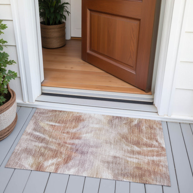 Addison Chantille ACN2096 Abstract Machine Made Transitional Copper Rug