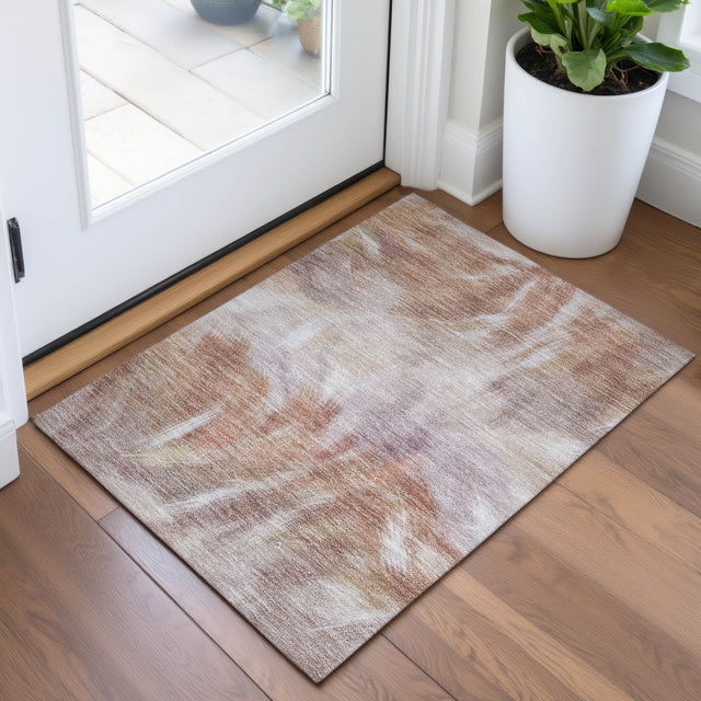 Addison Chantille ACN2096 Abstract Machine Made Transitional Copper Rug