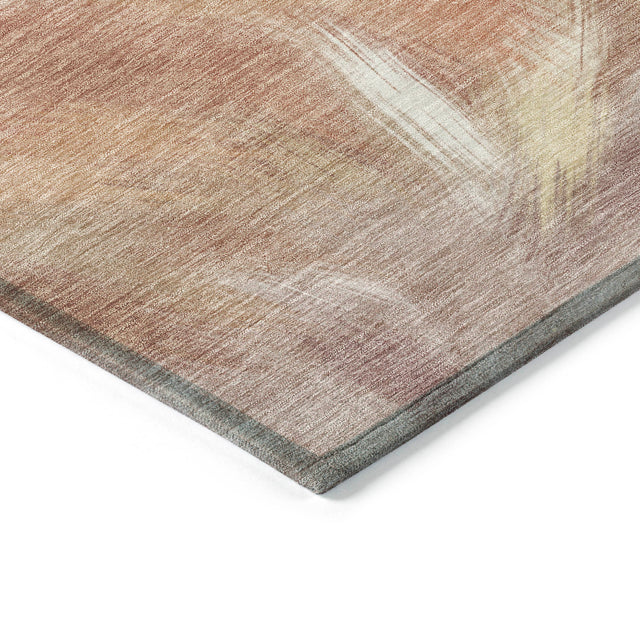 Addison Chantille ACN2096 Abstract Machine Made Transitional Copper Rug
