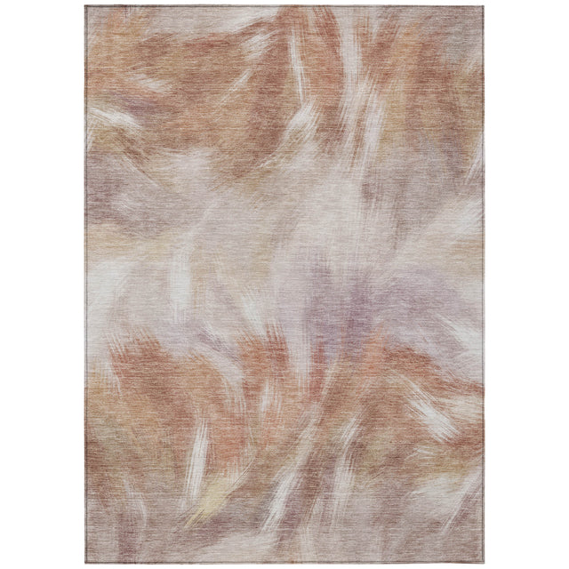 Addison Chantille ACN2096 Abstract Machine Made Transitional Copper Rug