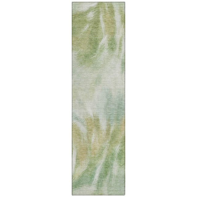 Addison Chantille ACN2096 Abstract Machine Made Transitional Green Rug