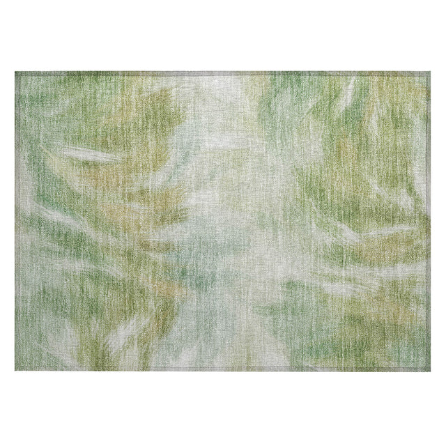 Addison Chantille ACN2096 Abstract Machine Made Transitional Green Rug