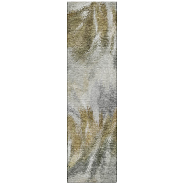 Addison Chantille ACN2096 Abstract Machine Made Transitional Pewter Rug