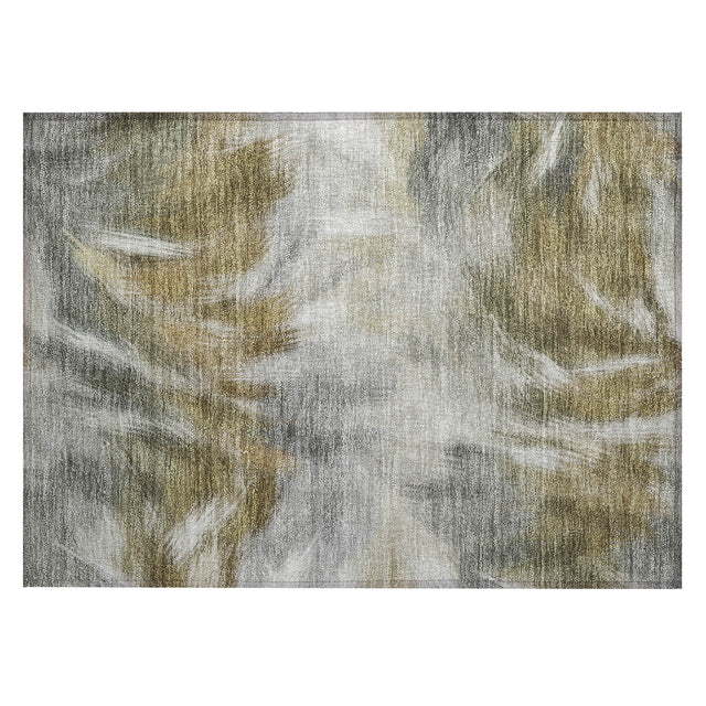 Addison Chantille ACN2096 Abstract Machine Made Transitional Pewter Rug