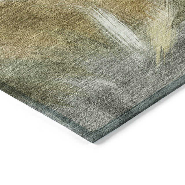 Addison Chantille ACN2096 Abstract Machine Made Transitional Pewter Rug