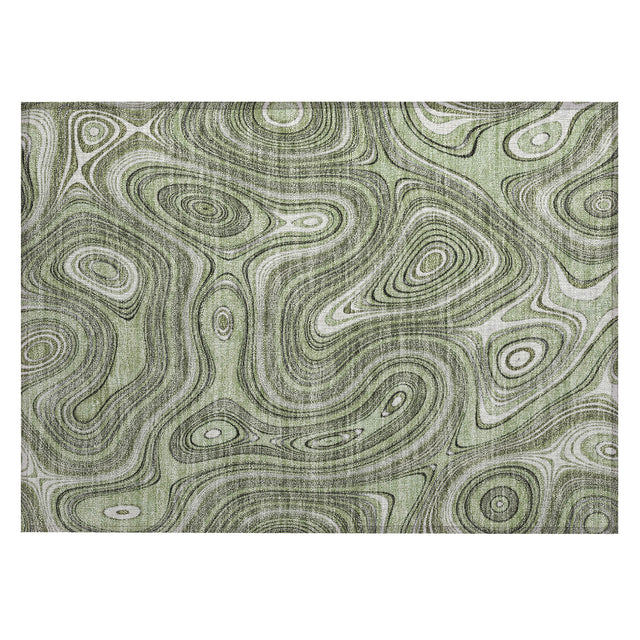 Addison Chantille ACN2097 Geometric Machine Made Transitional Aloe Rug