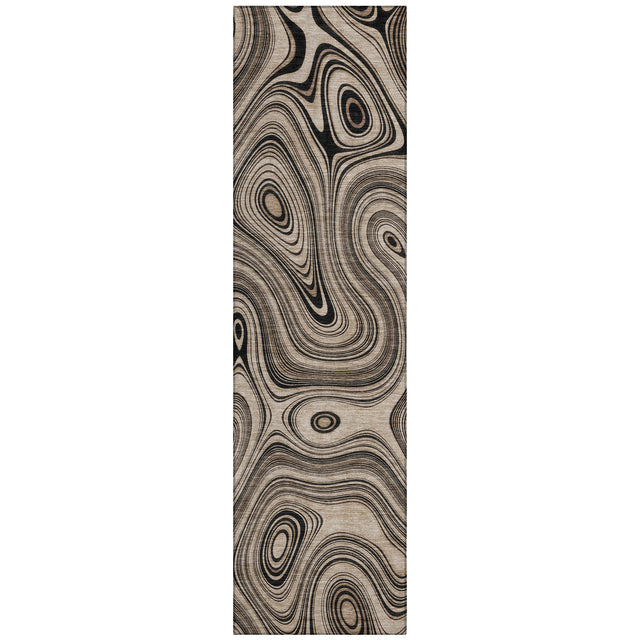 Addison Chantille ACN2097 Geometric Machine Made Transitional Beige Rug