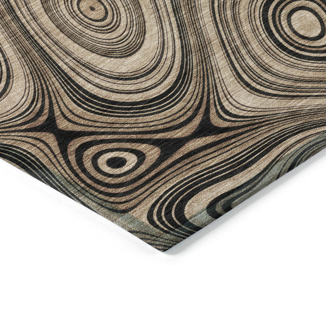 Addison Chantille ACN2097 Geometric Machine Made Transitional Beige Rug