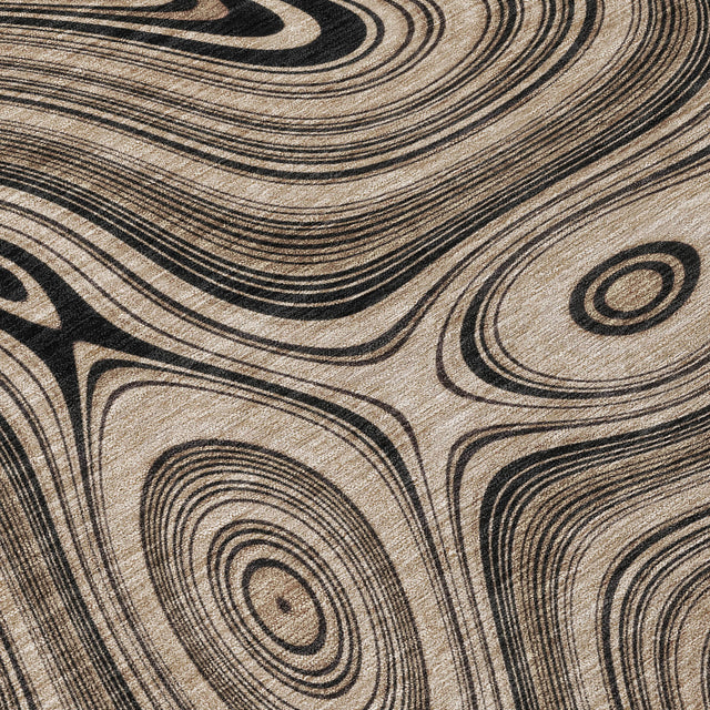 Addison Chantille ACN2097 Geometric Machine Made Transitional Beige Rug