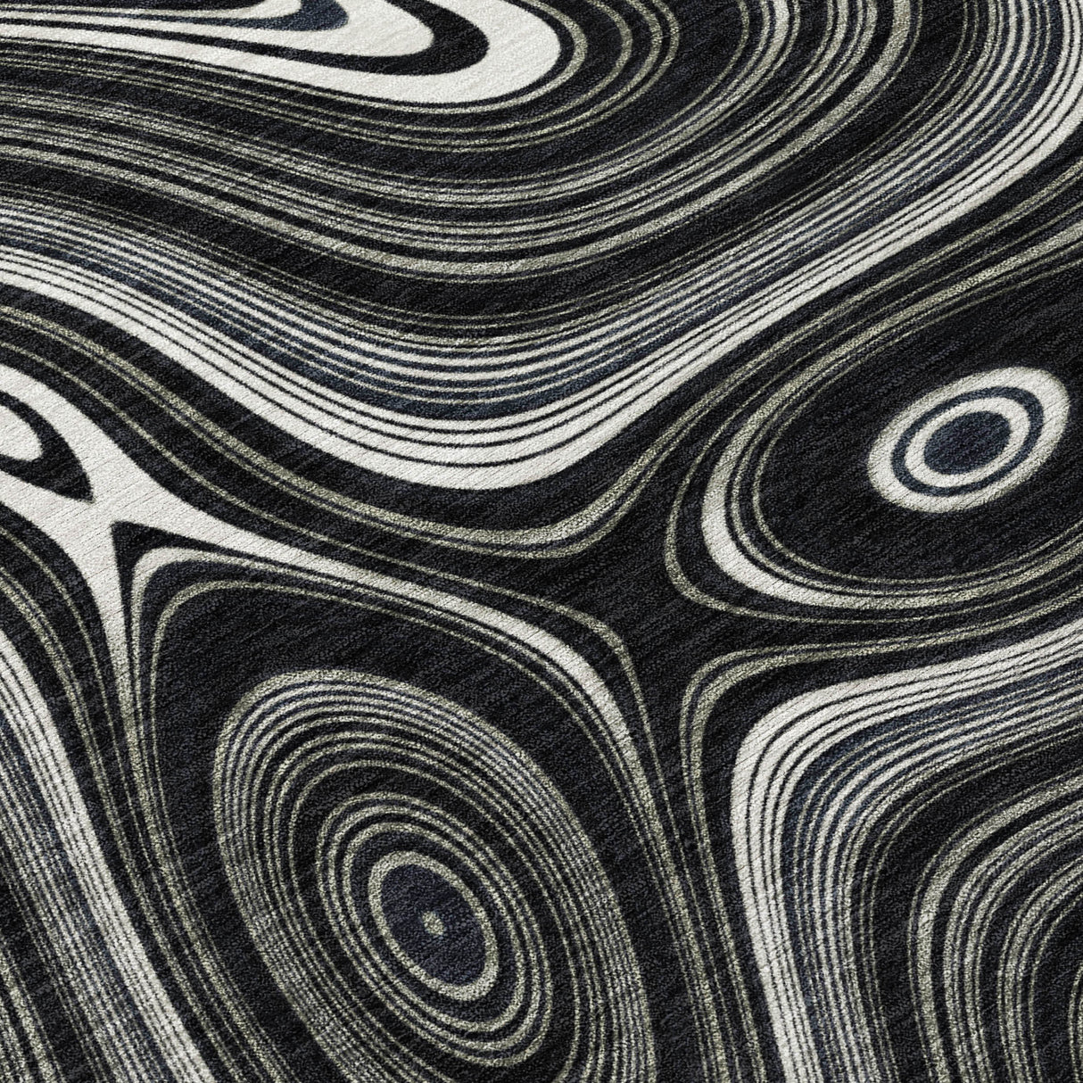 Addison Chantille ACN2097 Geometric Machine Made Transitional Black Rug