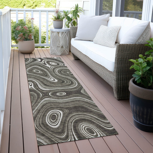 Addison Chantille ACN2097 Geometric Machine Made Transitional Gray Rug