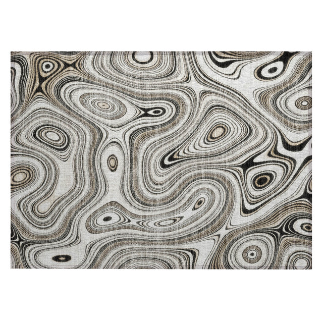 Addison Chantille ACN2097 Geometric Machine Made Transitional Ivory Rug