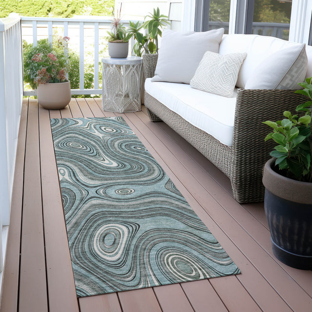Addison Chantille ACN2097 Geometric Machine Made Transitional Sky Rug