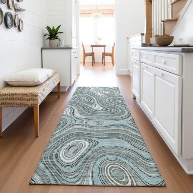 Addison Chantille ACN2097 Geometric Machine Made Transitional Sky Rug