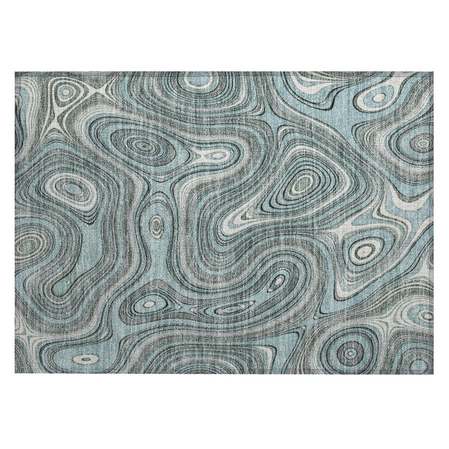 Addison Chantille ACN2097 Geometric Machine Made Transitional Sky Rug