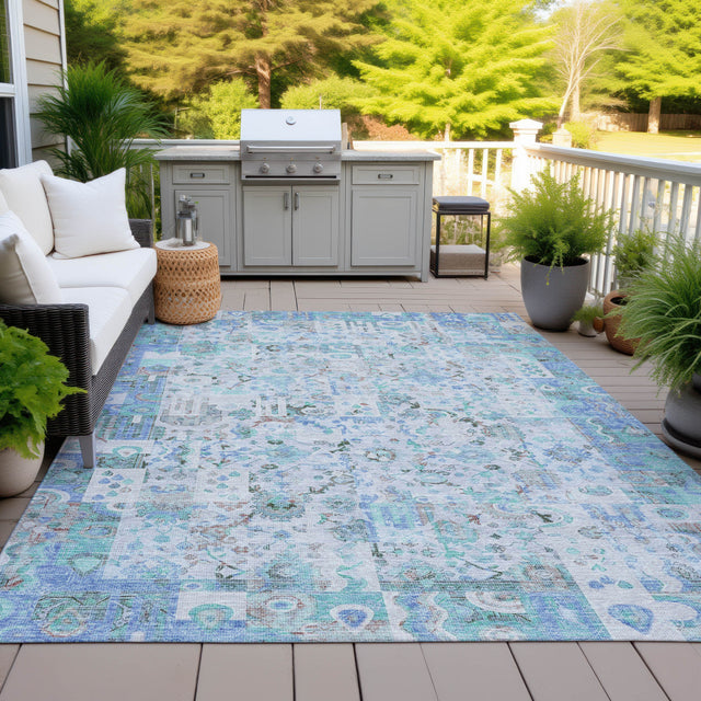 Addison Chantille ACN2099 Global Machine Made Traditional Blue Rug