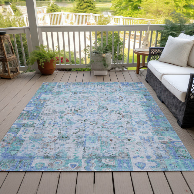 Addison Chantille ACN2099 Global Machine Made Traditional Blue Rug