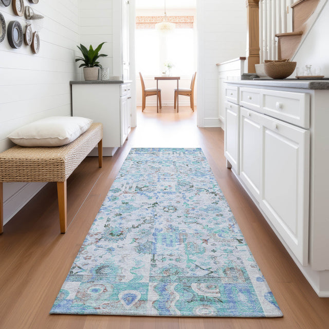 Addison Chantille ACN2099 Global Machine Made Traditional Blue Rug